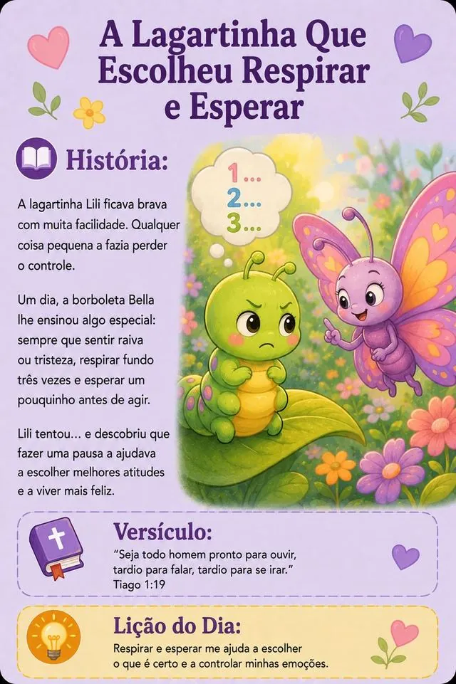 A Lagartinha Que Escolheu Respirar e Esperar